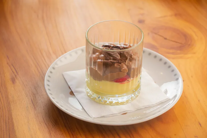 La zuppa inglese nel bicchiere
